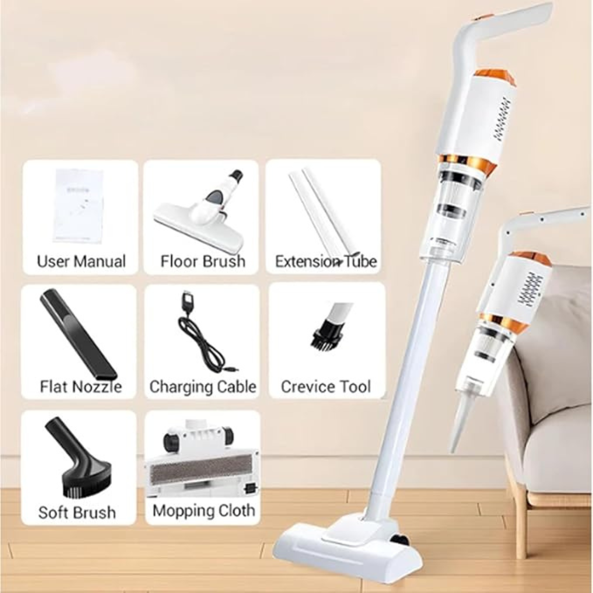 3-in-1 Cordless Vacuum Cleaner – مكنسة كهربائية لاسلكية 3 في 1