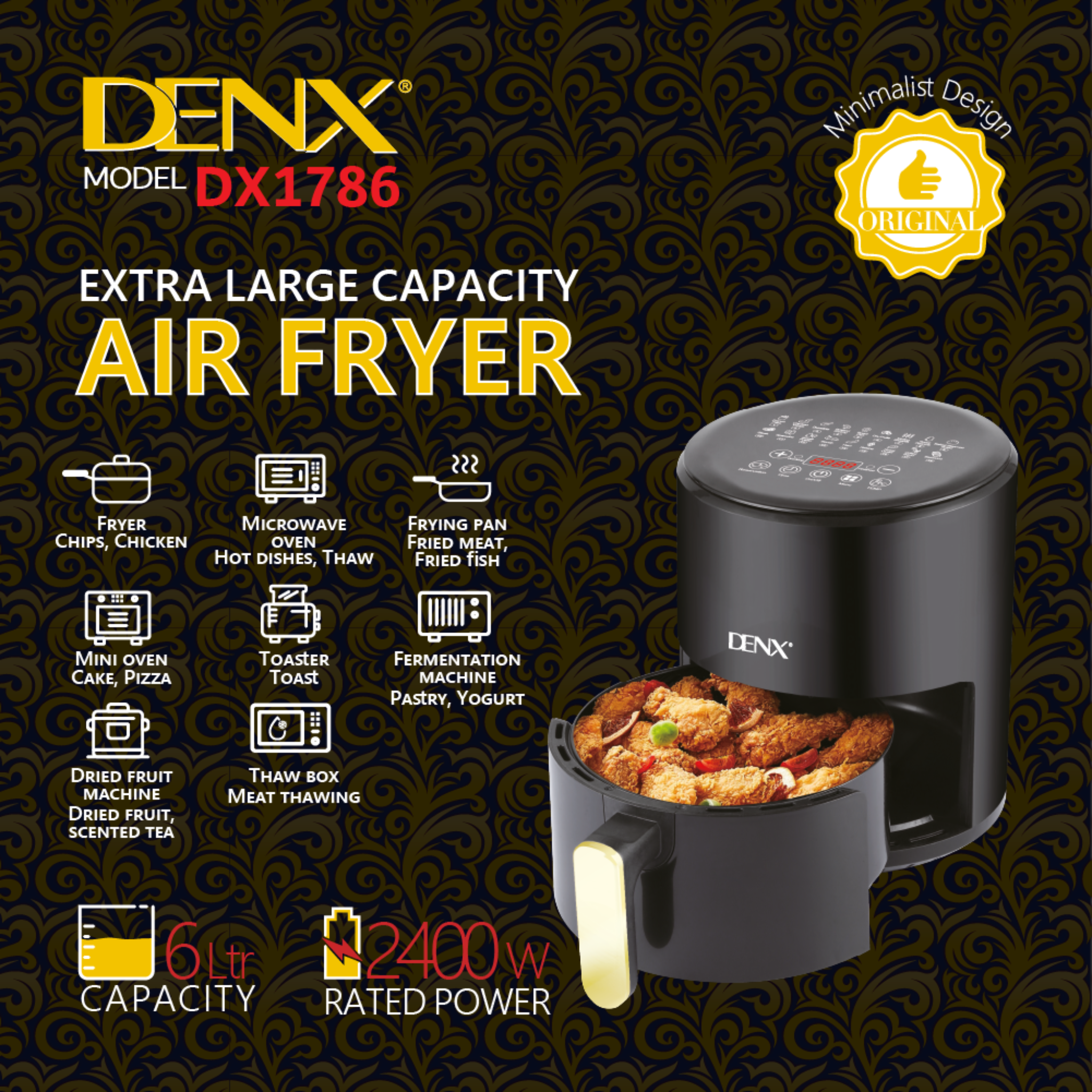 DLC Air Fryer 4 L – مقلاة DLC الهوائية 4 لتر